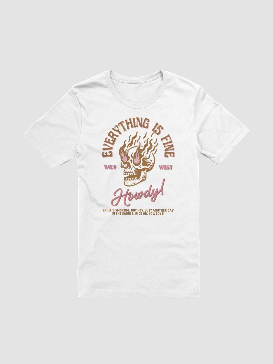 Wild West Flaming Skull T-Shirt product image (3)