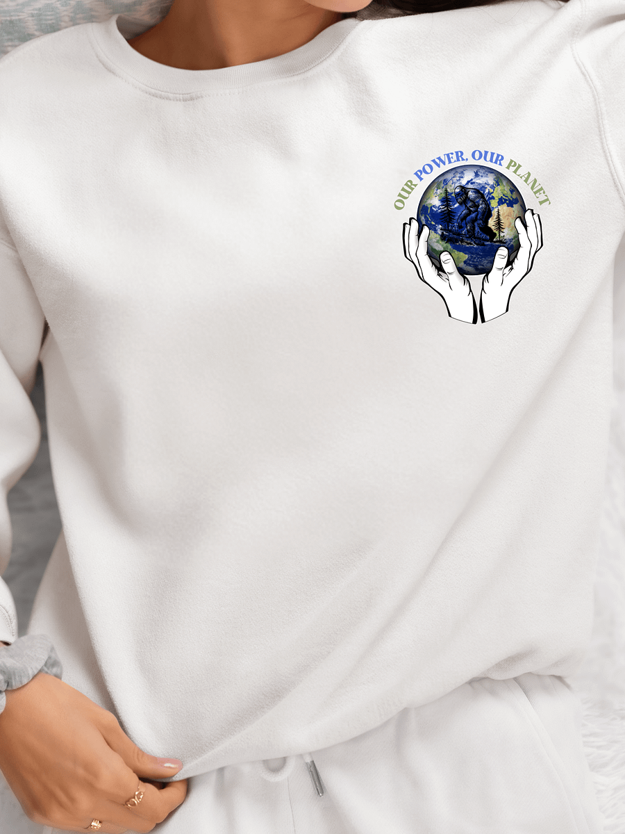 Our Power Our Planet, Earth Day Gildan Sweatshirt - Pocket product image (5)