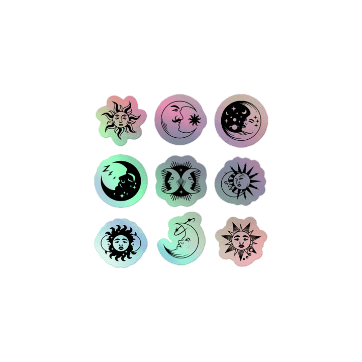 Cosmic Elegance Holographic Sticker Set product image (1)