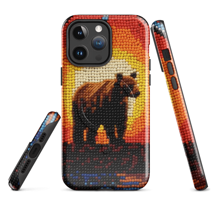 Bear Sunset Faux-Beaded iPhone® Tough Case product image (4)