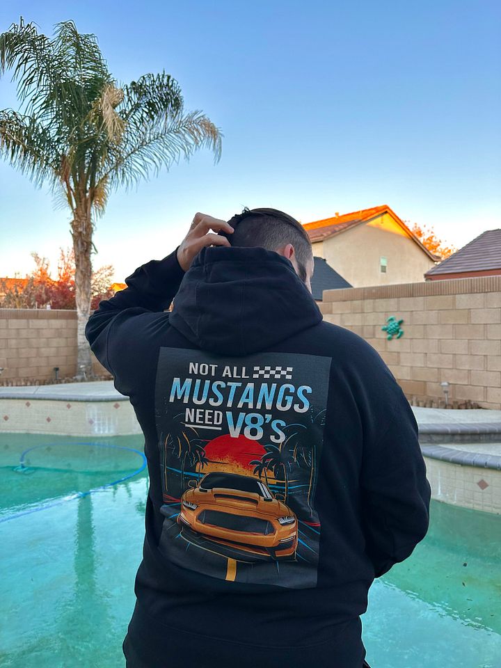 Not All Mustangs Need v8's Hoodie product image (1)
