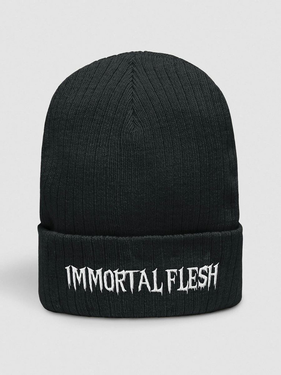 Immortal Flesh Script Ribbed Toque / Beanie product image (1)