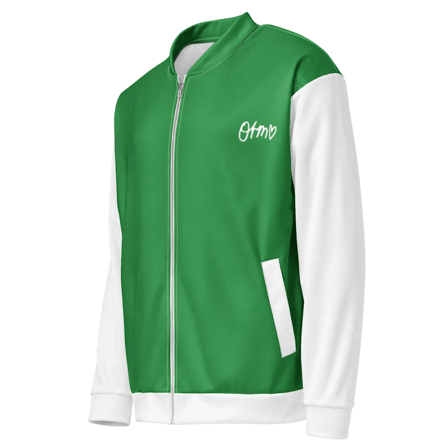 Orm Kornnaphat Unisex Bomber Jacket (Green & White) product image (3)
