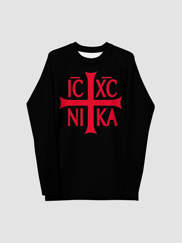 Christ conquers all-Rash guard product image (1)