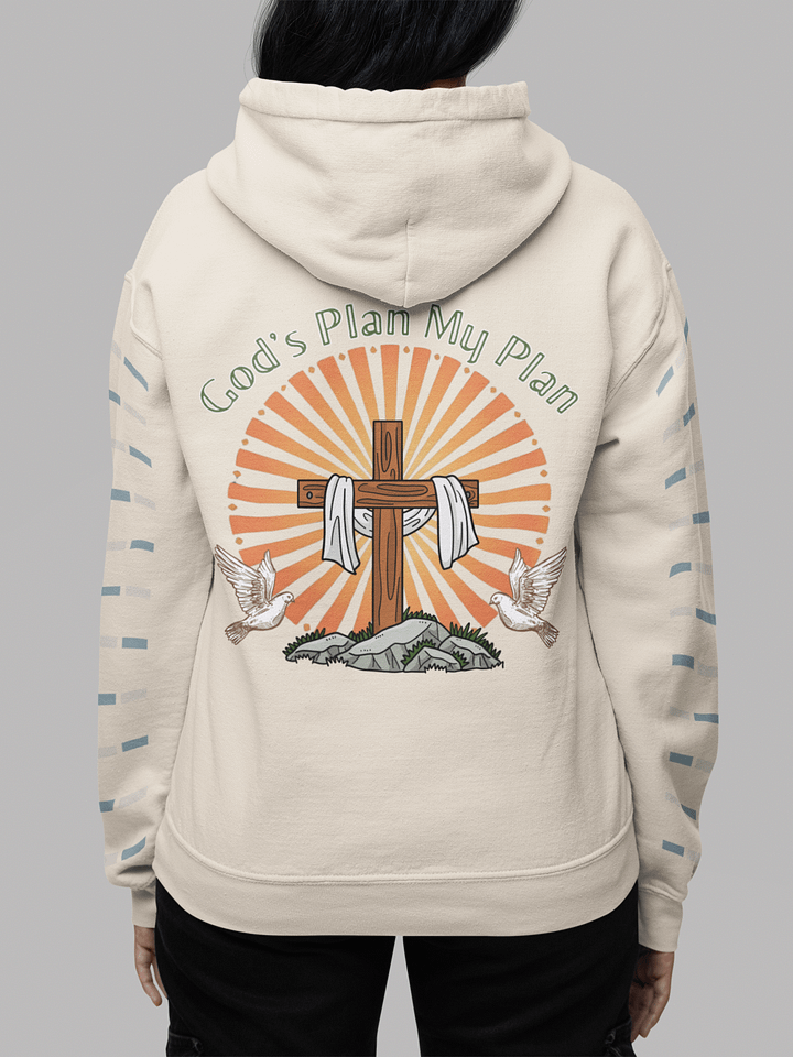 God`s Plan My Plan, Christian Gildan Hoodie - Front/Back. product image (2)