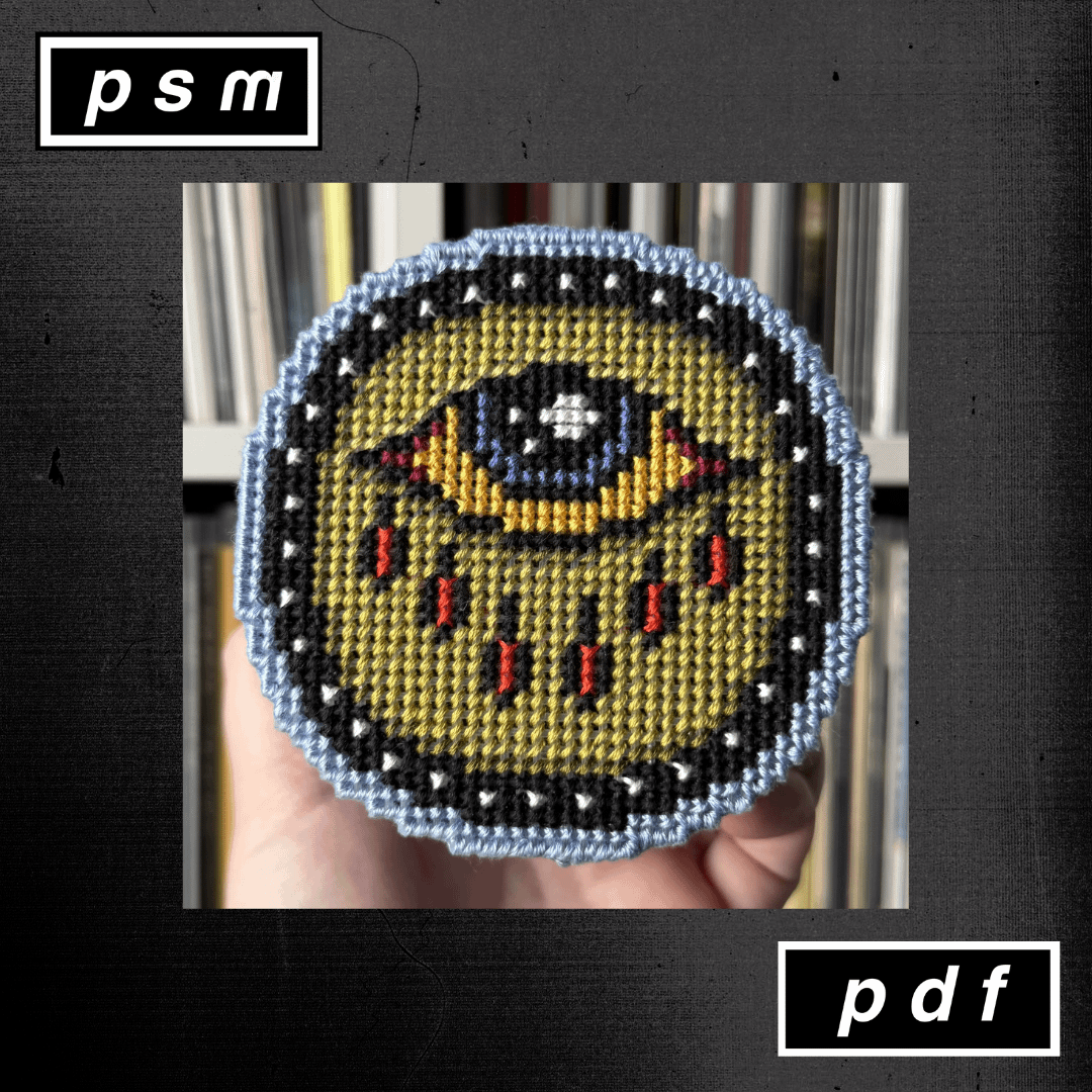 Sick Eye Small Round Box Plastic Canvas Project product image (4)