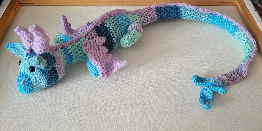 Large Plush Crochet Dragon product image (5)