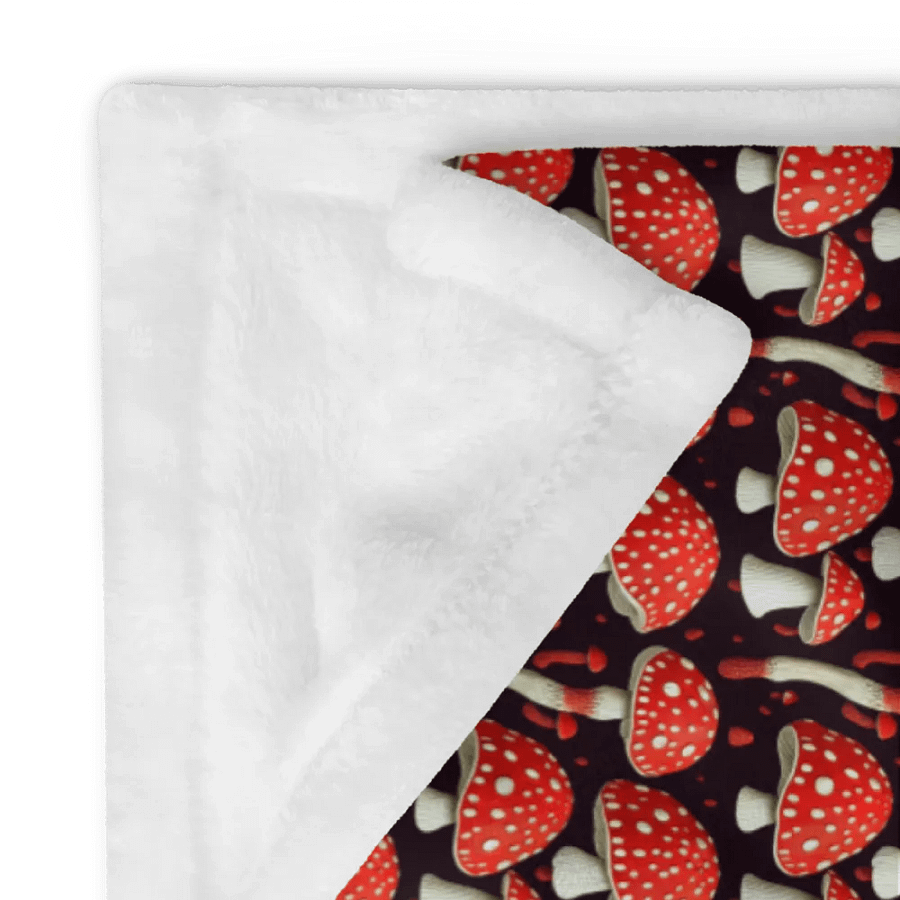 Magical Fly Agaric Mushroom Fluffy Blanket Throw product image (12)