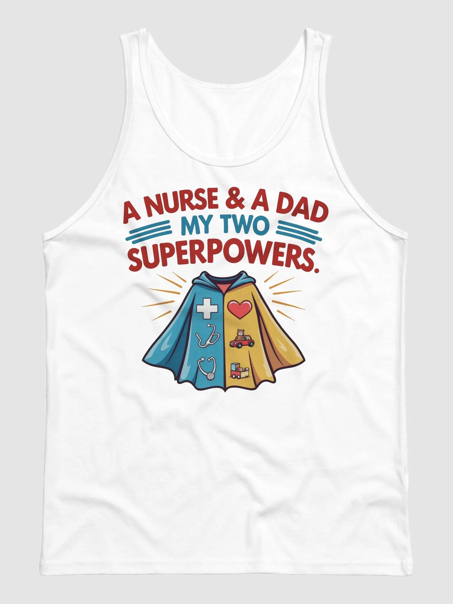 Superhero Nurse & Dad Appreciation Jersey Tank product image (2)