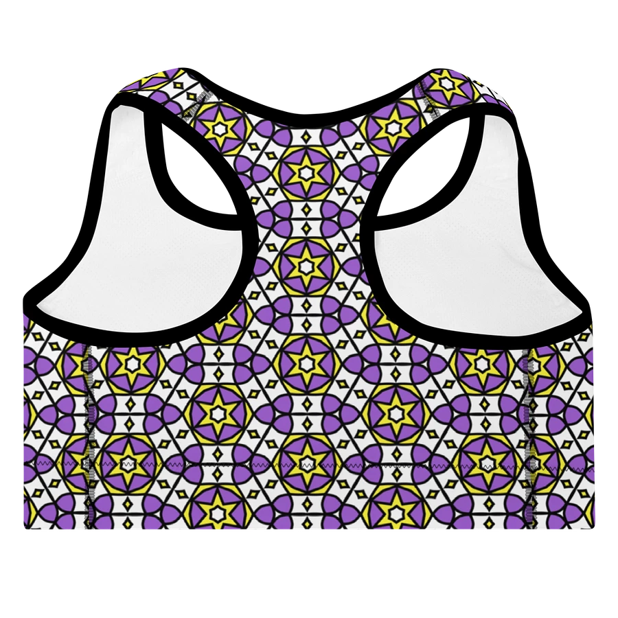 Non-Binary Abstract (2) - Padded Sports Bra product image (4)