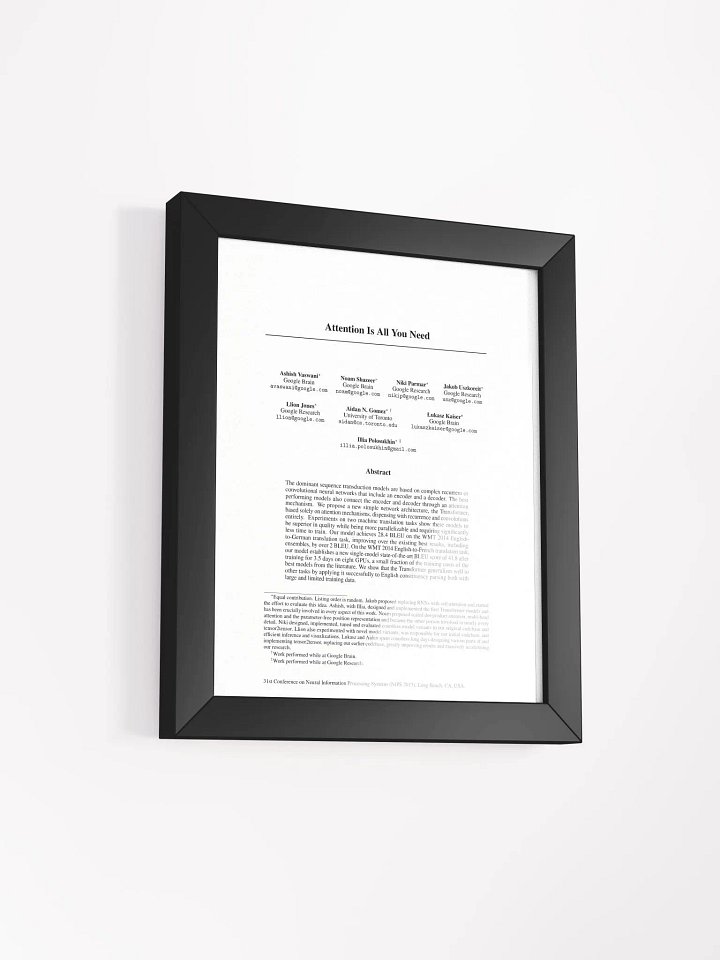 Attention is all you need poster product image (26)
