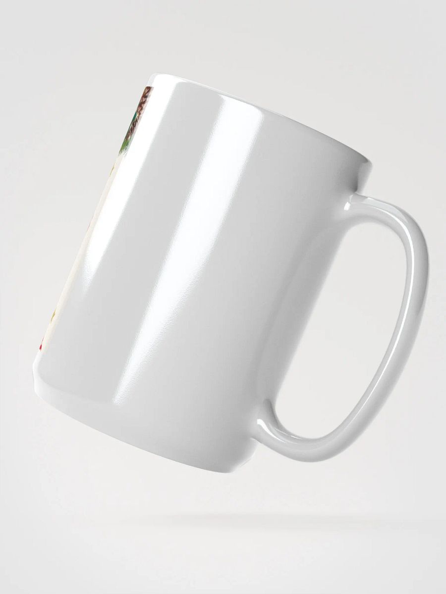 Santa's Greeting White Glossy Mug by Everlyn Riche product image (2)