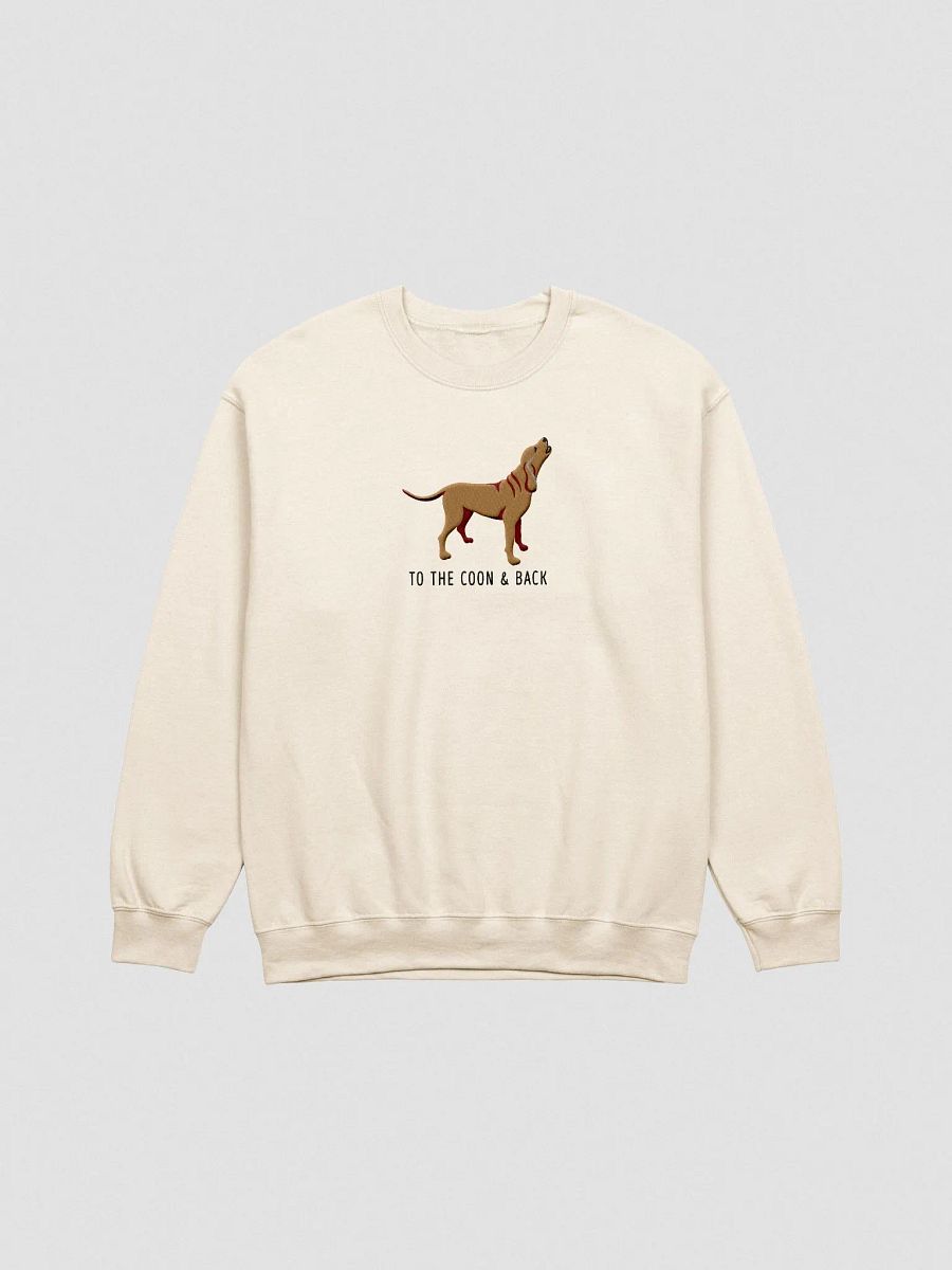 To the Coon & Back Sweatshirt (Embroidered) of a Redbone Coonhound product image (4)