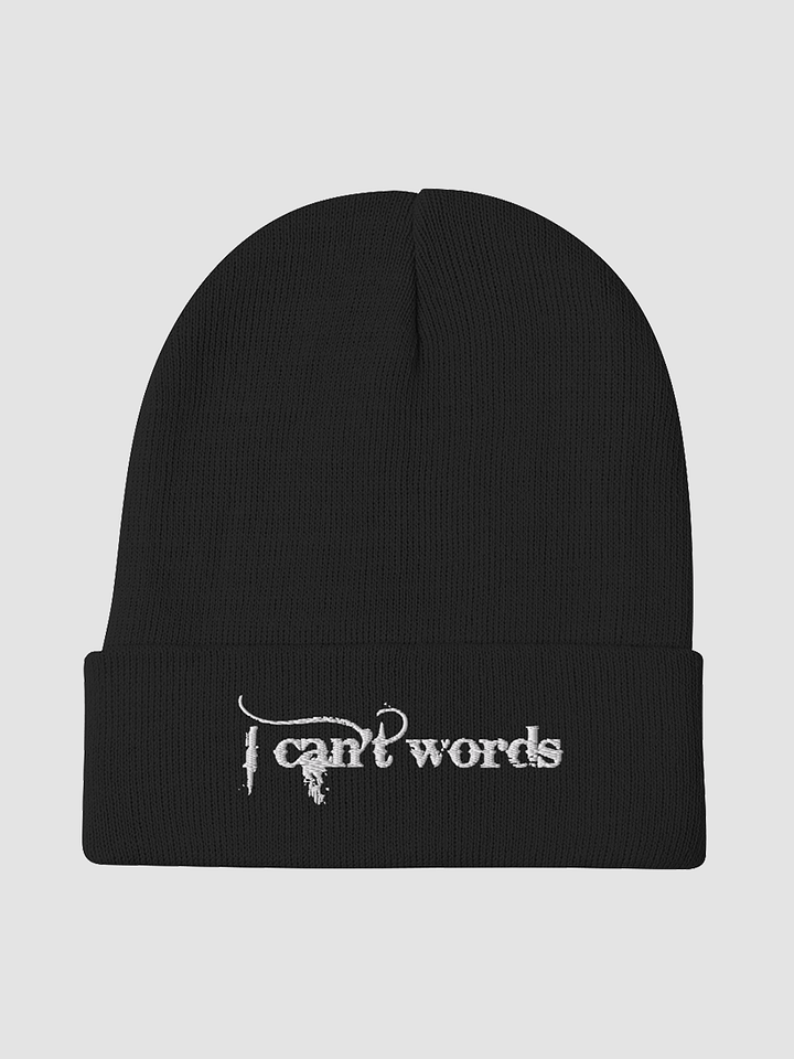 I cant words beanie product image (2)