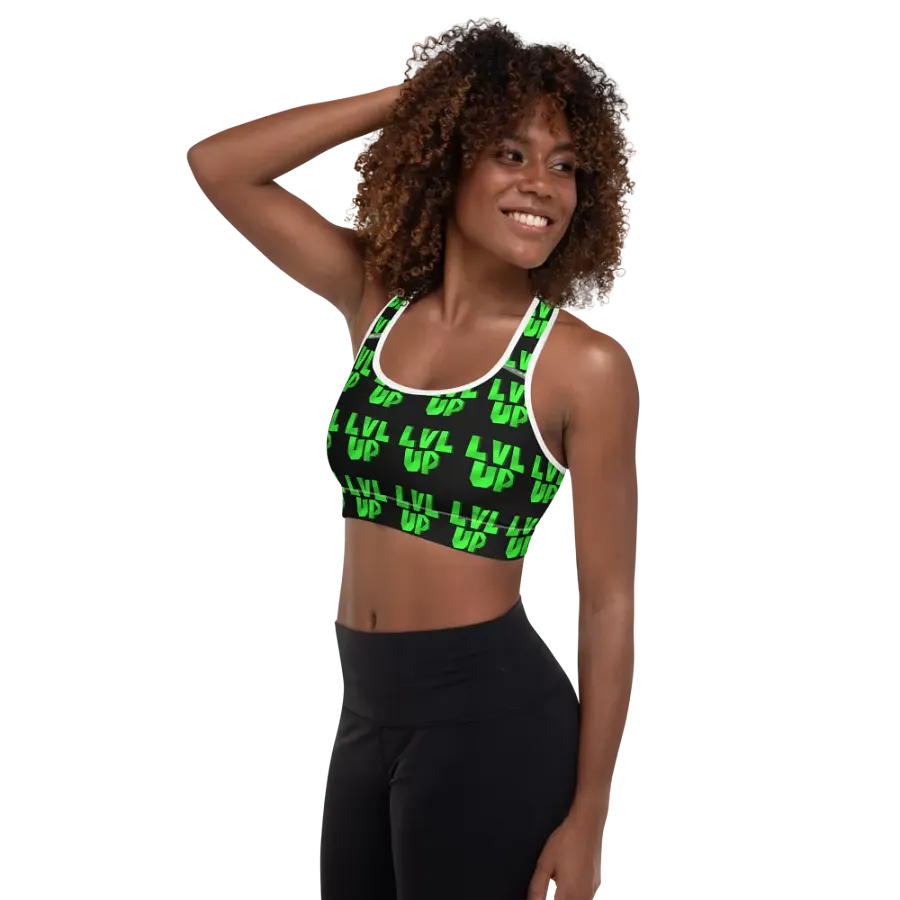 LVL UP Black Sports Bra product image (3)