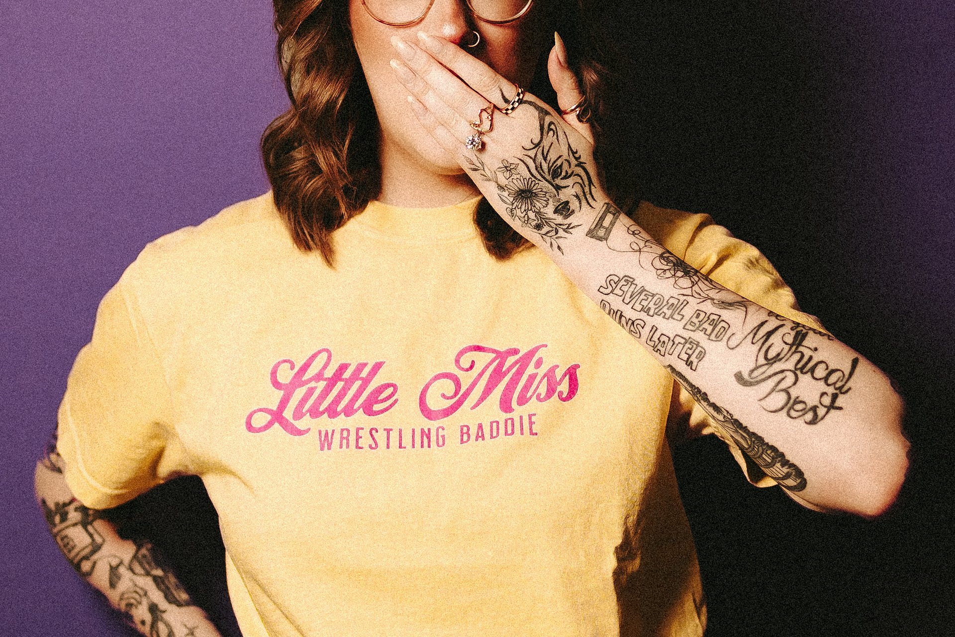 Little Miss Wrestling Baddie Short Sleeved T-Shirt product image (6)