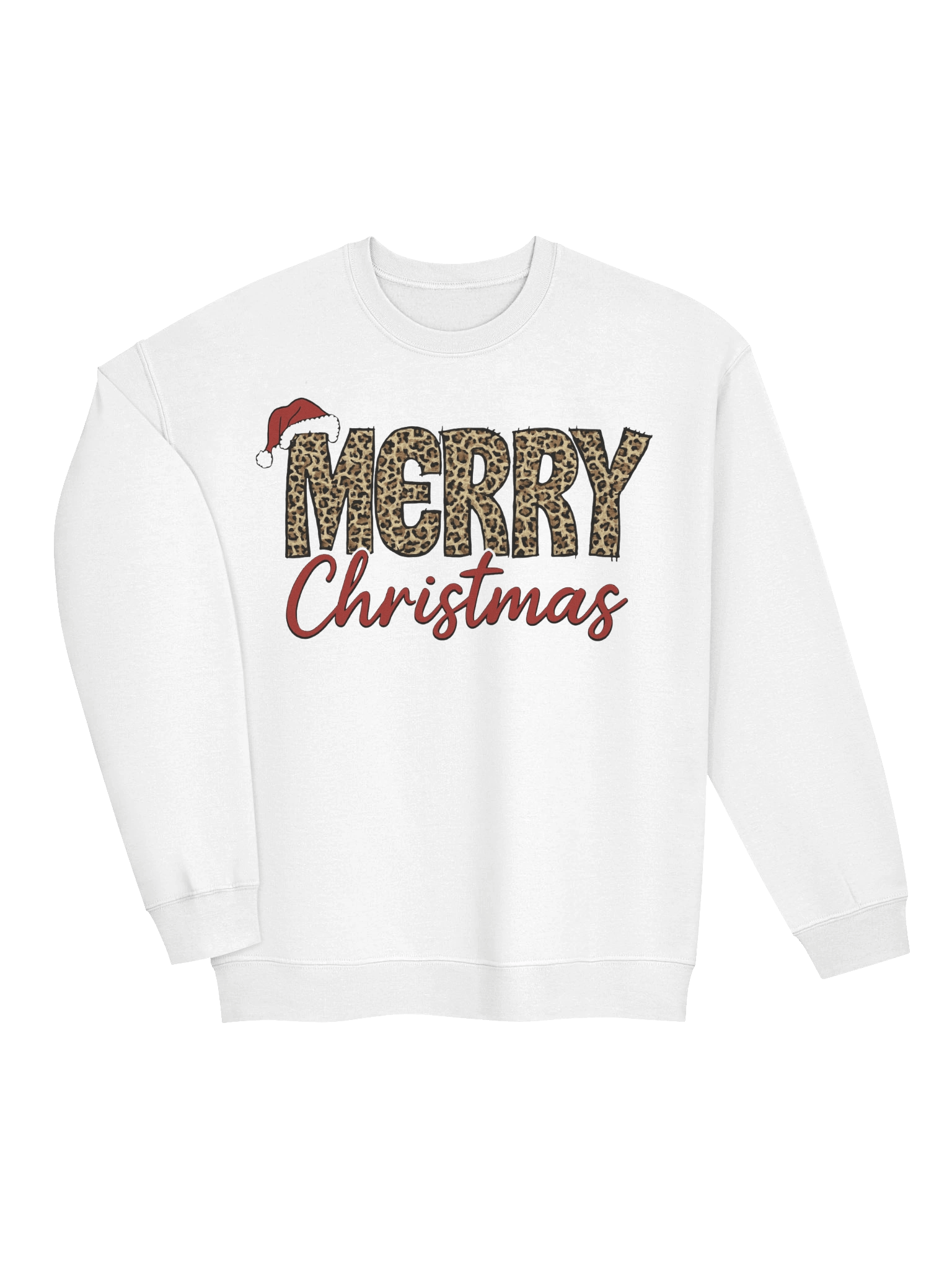 Leopard Merry Christmas | Trendy Holiday Sweatshirt product image (4)