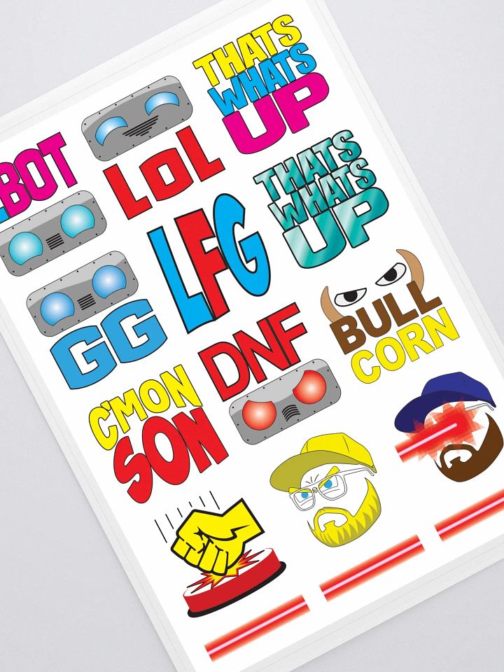Emote Sticker Sheet product image (1)