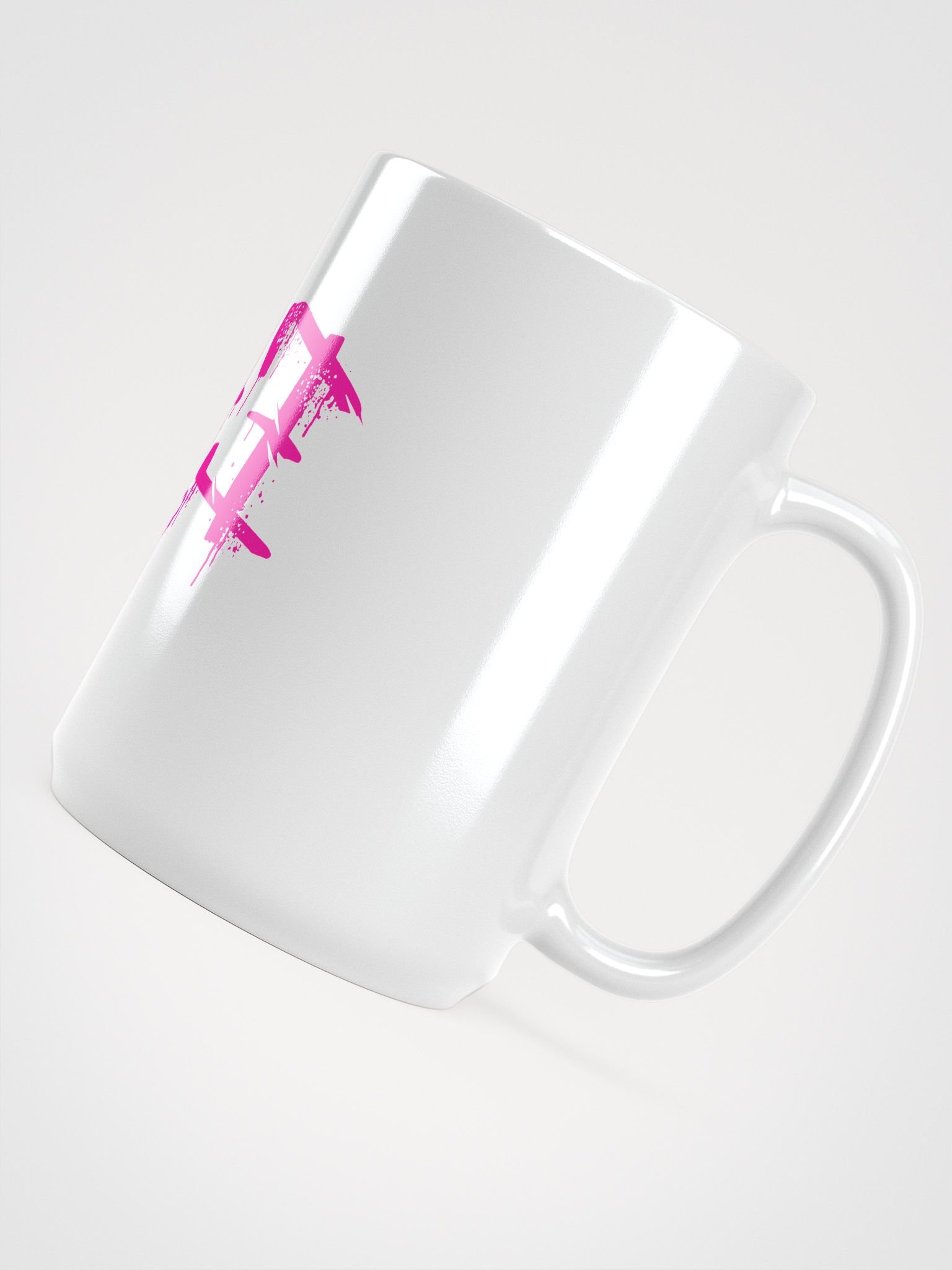 Explorer 4 Ever Pink White Glossy Mug product image (4)
