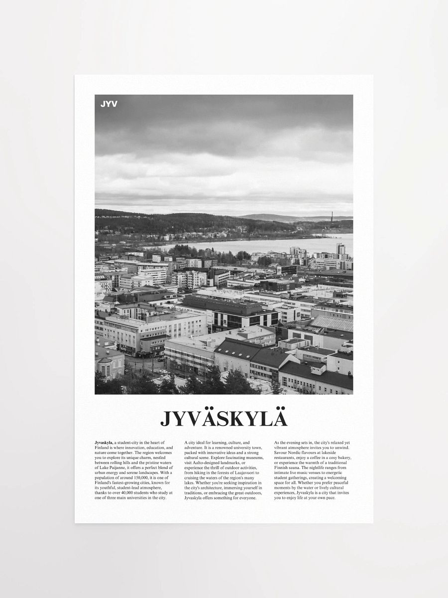 Jyvaskyla 01 Newspaper Poster product image (5)