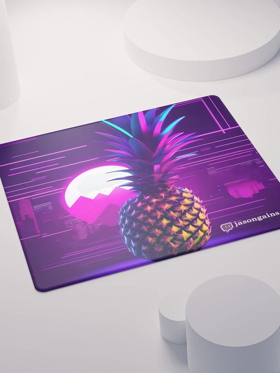 Neon Pineapple Cyberpunk Gaming Mouse Pad product image (7)
