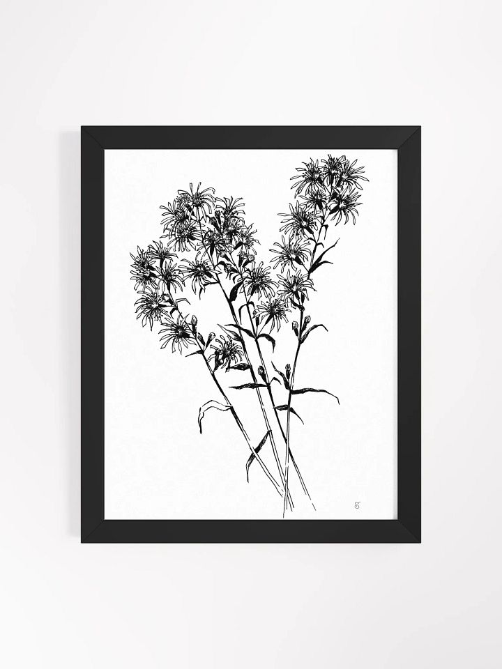 Elegant Botanical Line Art Poster - Bouquet Flowers product image (6)