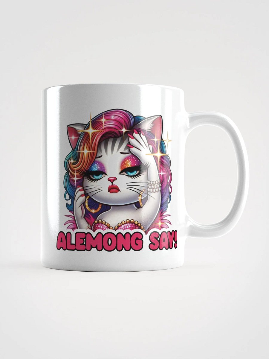 Alemong Say! White Glossy Mug product image (1)