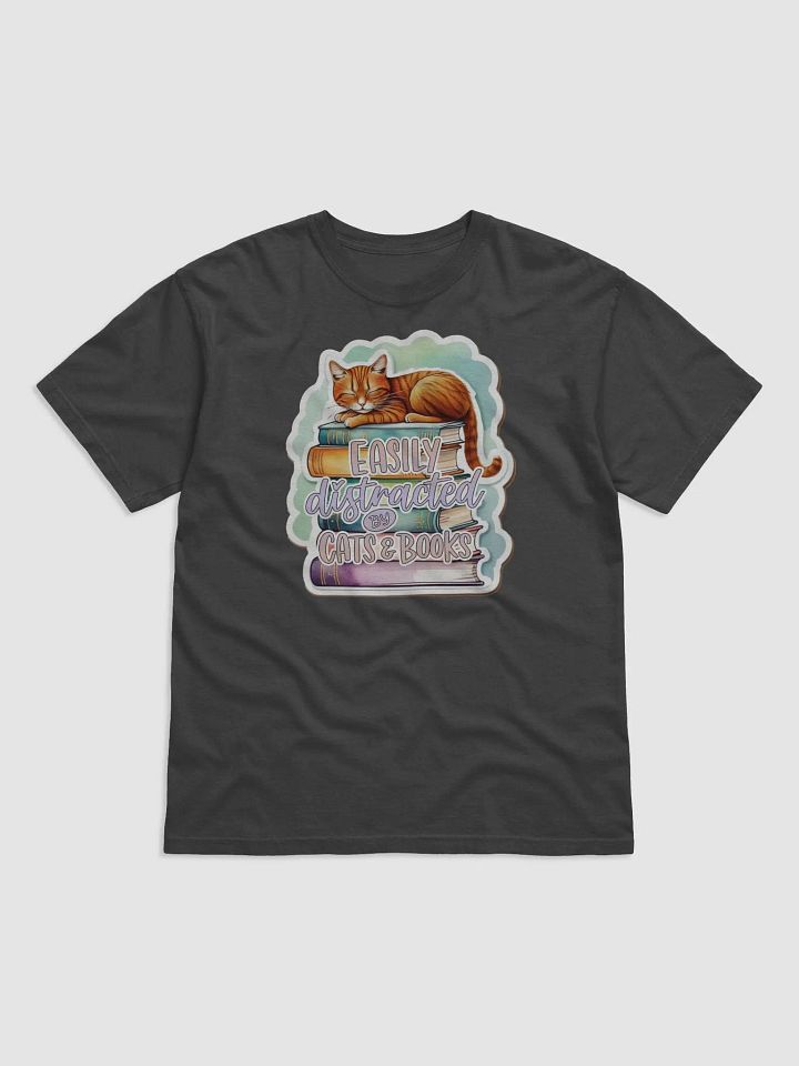 Cozy Cat & Books Graphic Tee product image (1)