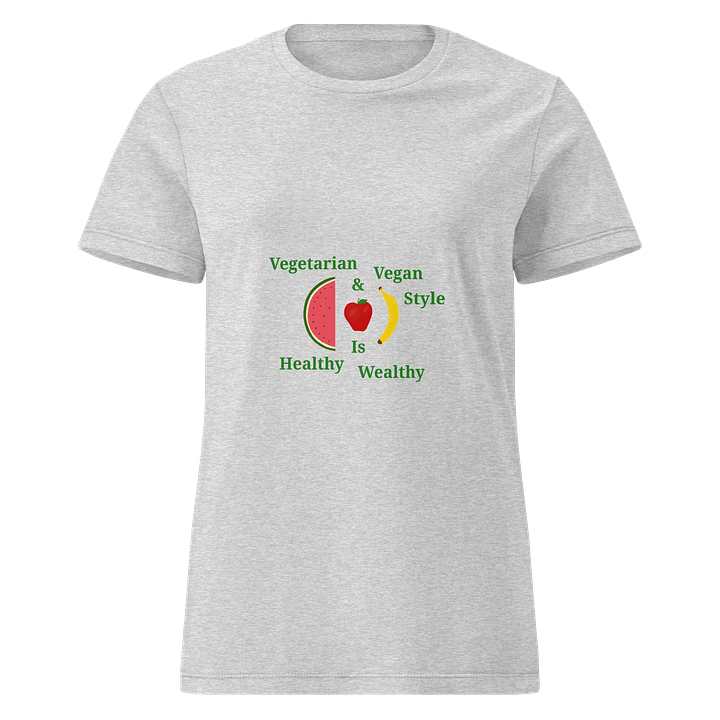 Healthy & Wealthy Vegetarian Women's Tee product image (1)