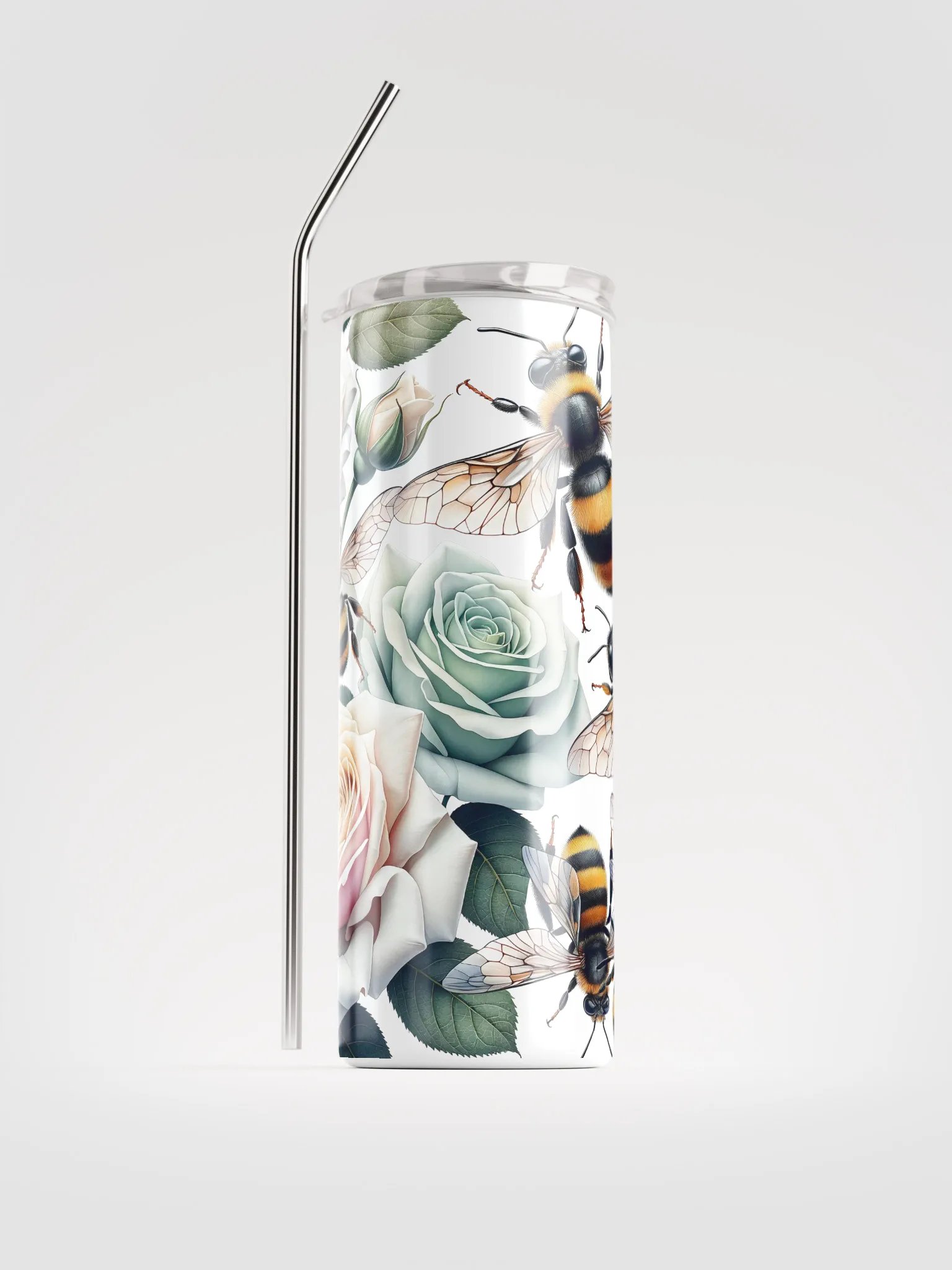 Buzzing Rose Garden Stainless Steel Tumbler product image (2)
