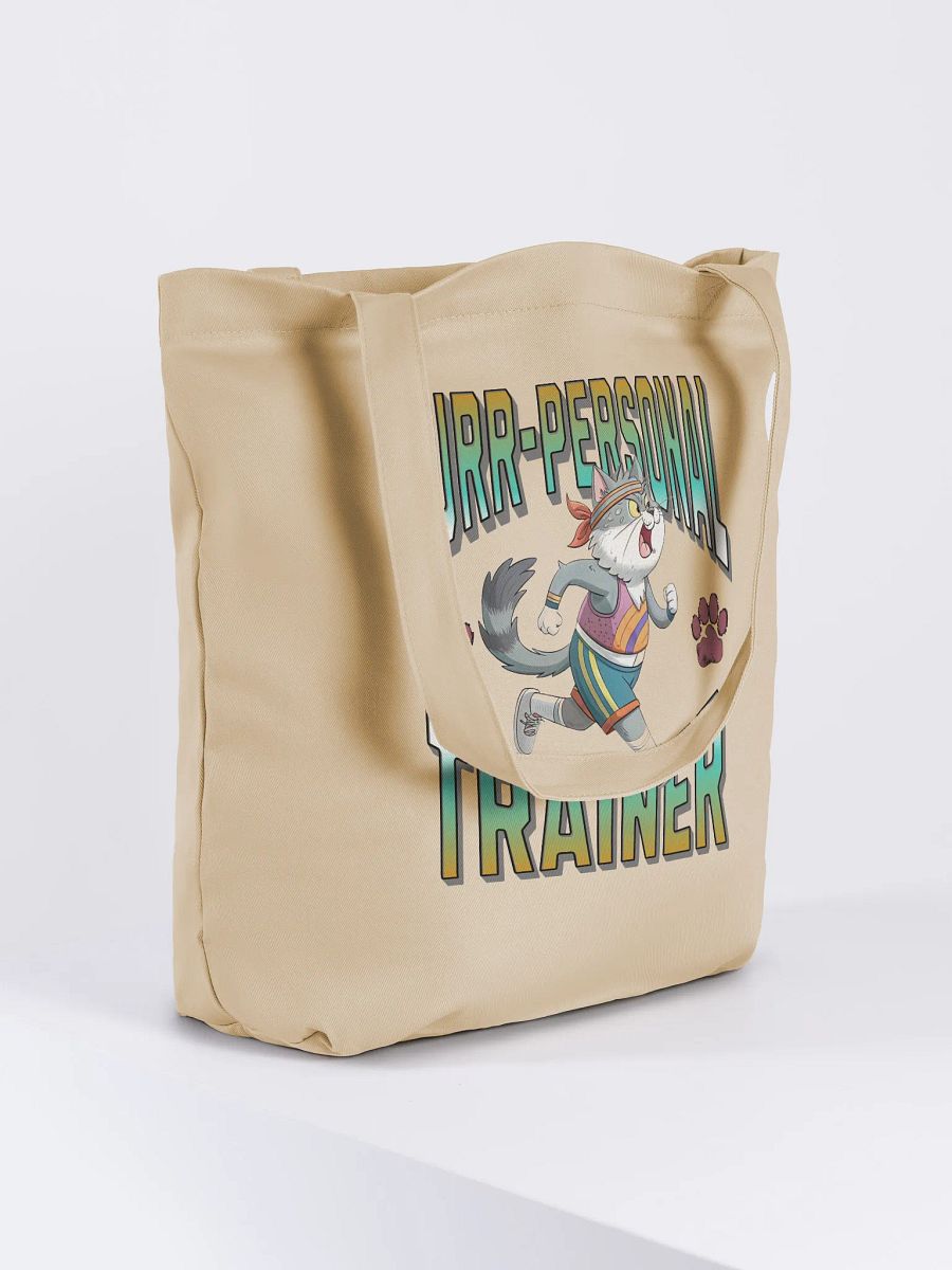 Purr Personal Trainer Cat Organic Cotton Tote product image (4)