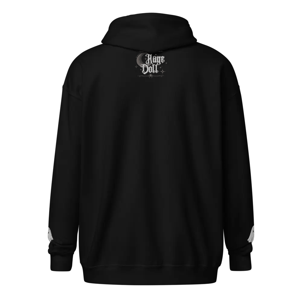 Ghostly Rage - Skull Zip Hoodie product image (5)