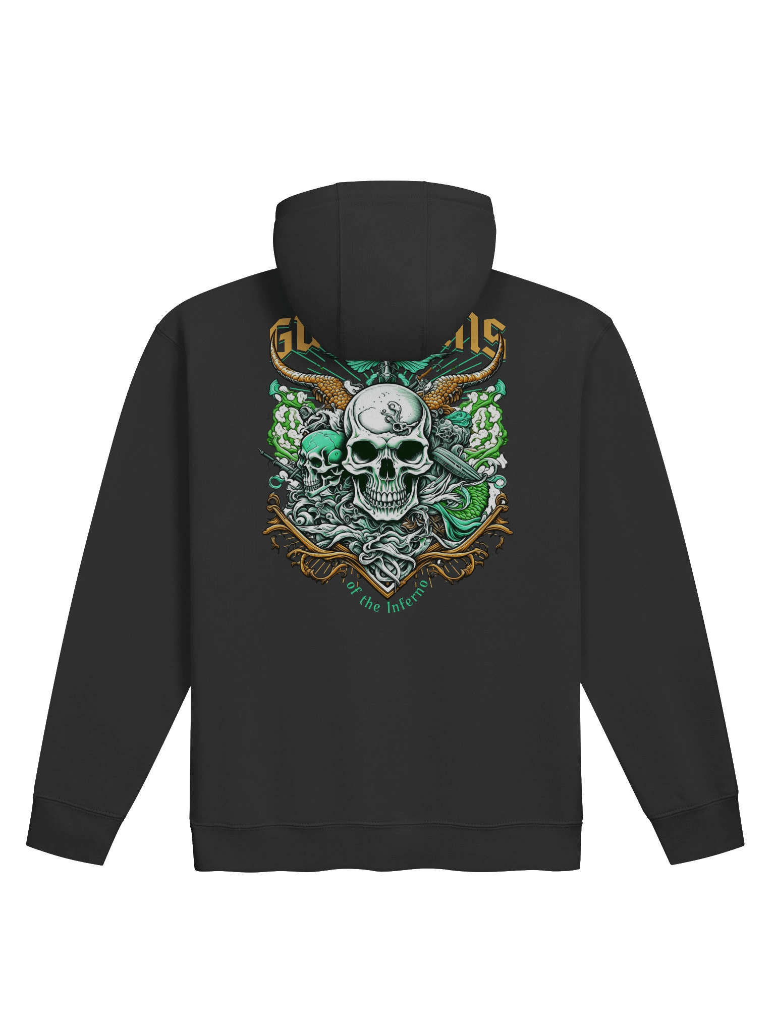 Unique Mythical Skull Fantasy Hoodie for Creative Souls product image (6)