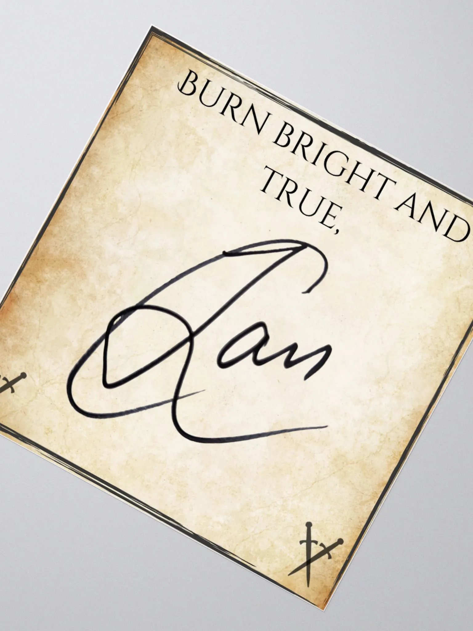 Signed book plate - Burn Bright and True product image (3)