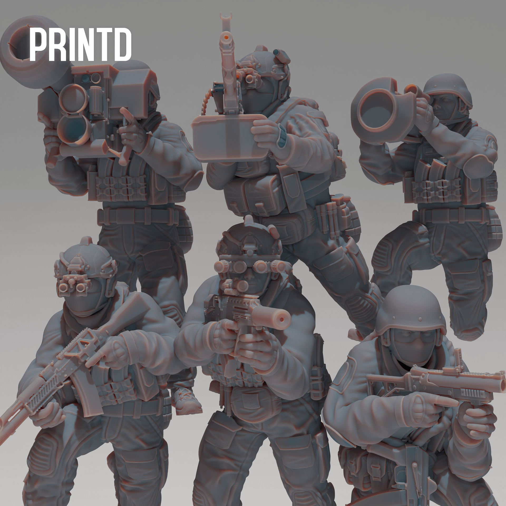 Ukrainian Special Forces - Modern Warfare Wargame Hobby Resin Scale Models product image (1)