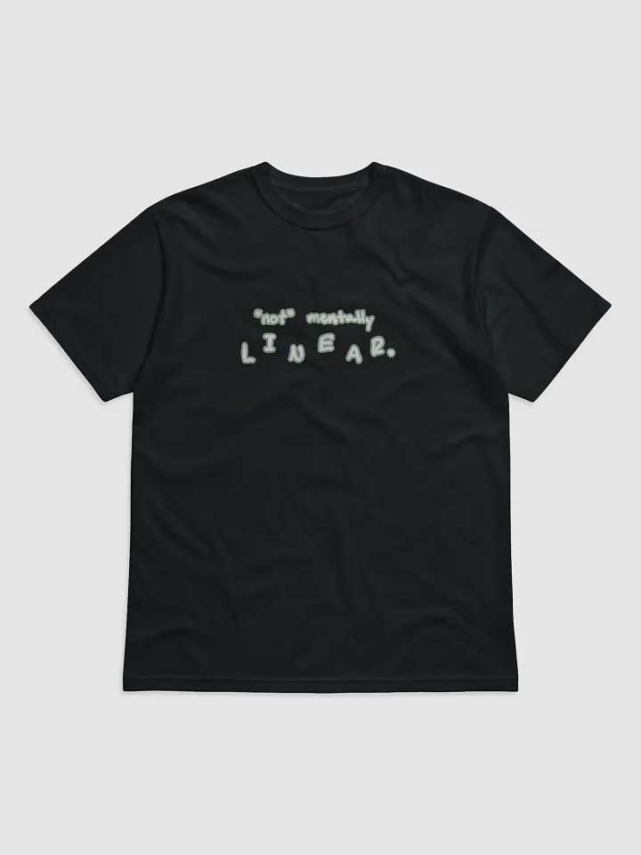 *not* mentally linear (lined design, #96B697) unisex eco tee product image (1)