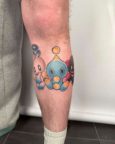 Realized that I never posted these guys on here! Got the Neutral Chao done first, then I had to add the Hero and Dark Chao in...