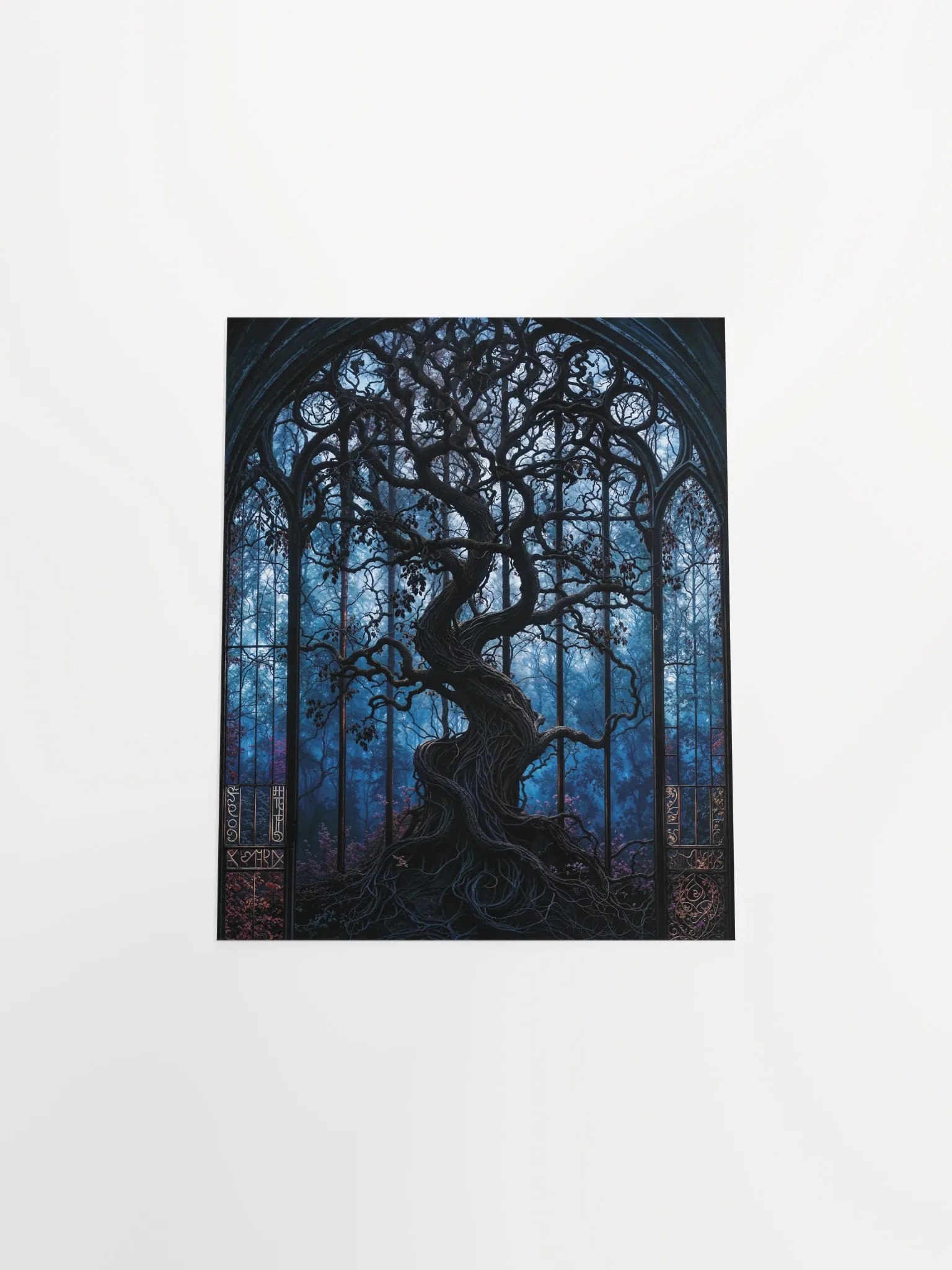 Mystical Tree Stained Glass Poster product image (19)
