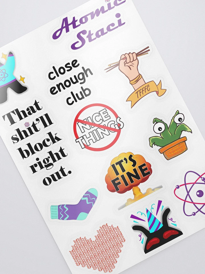 AtomicStaci Sticker Sheet product image (2)