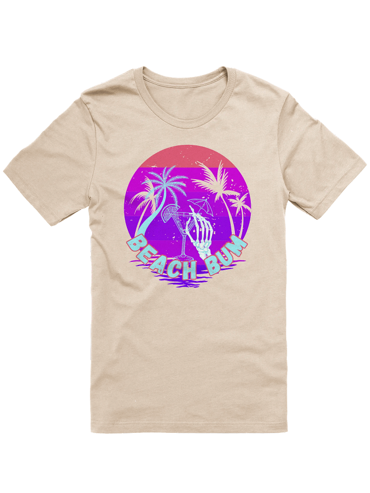 Beach Bum Skeleton Sunset T-Shirt product image (1)