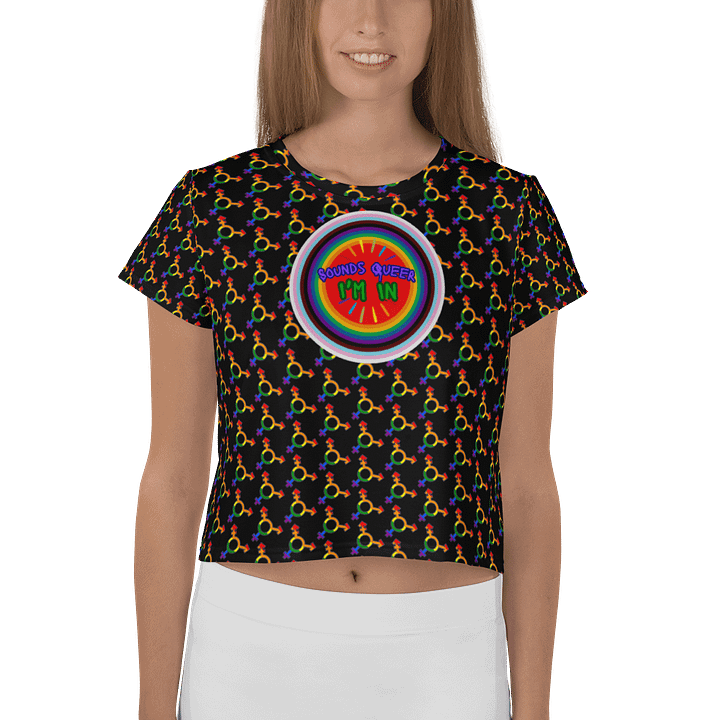 LGBTQIAP2S+ 2025, Sounds Queer I'm In, Crop Top product image (1)