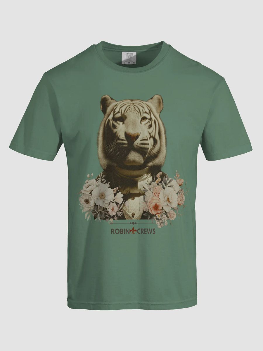 White Tiger Floral T Shirt Vintage Animal product image (12)