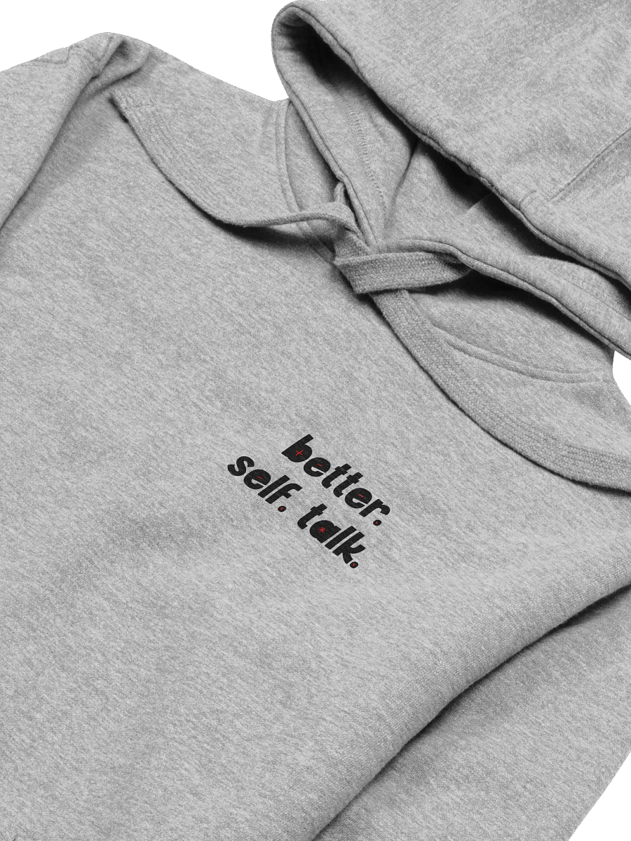 Better. Self. Talk. Hoodie (Black & Red) product image (3)