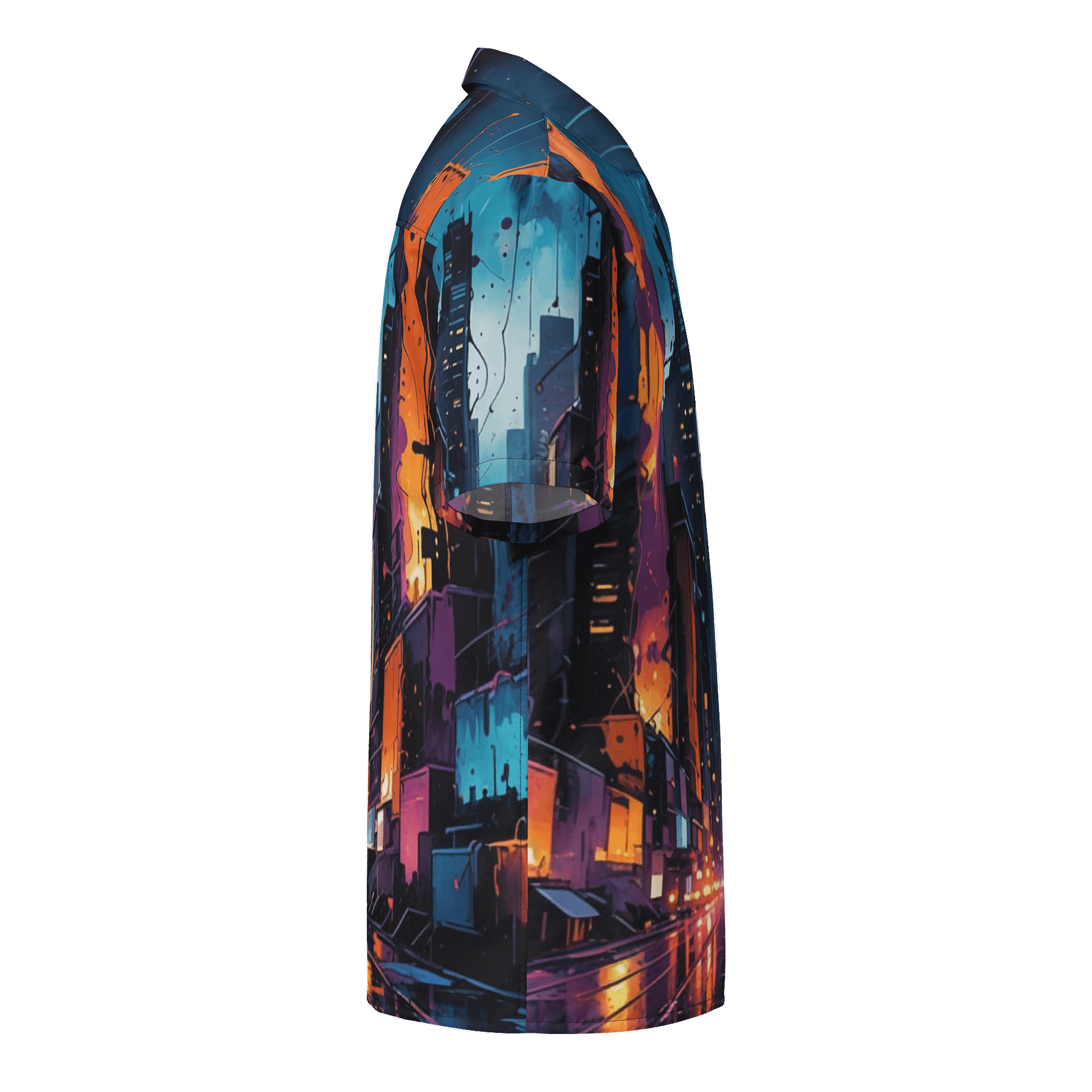 Abstract City 1 Hawaiian Shirt product image (4)