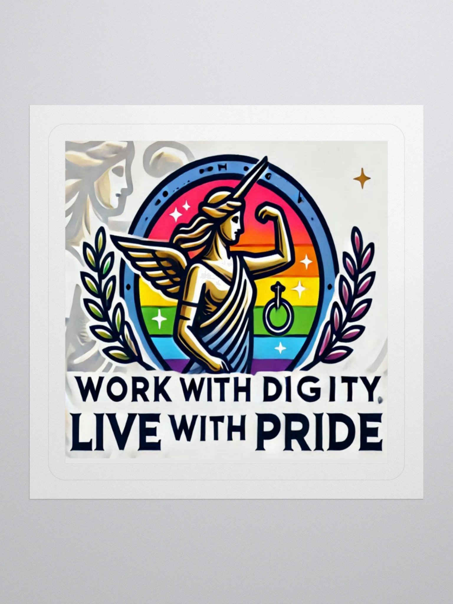 Prideful Wings Kiss Cut Stickers product image (1)
