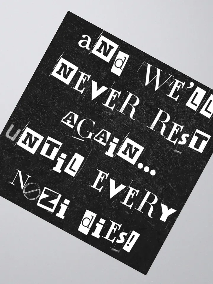 Resist Hate Sticker product image (2)