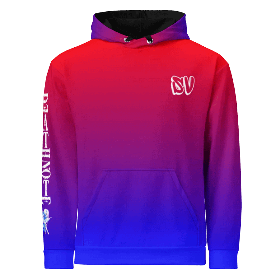 STRAIGHT VIBIN NEON COLOR FADE STYLE DEATH NOTE HOODIE product image (1)