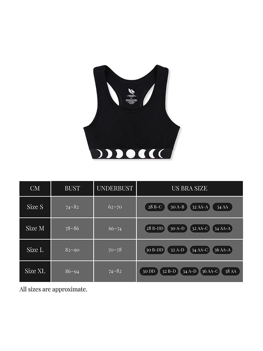 Moon Phase Racerback Bra product image (7)