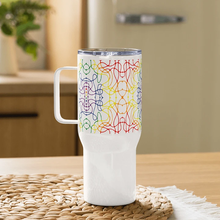 Rainbow Abstract - Travel Mug product image (2)