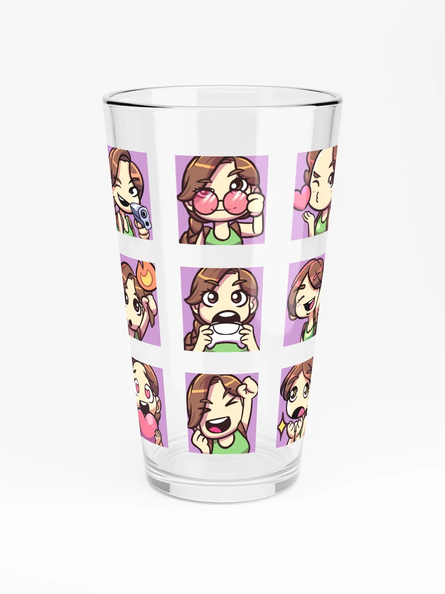 CroftCosplays Emote Drinking Glass product image (3)